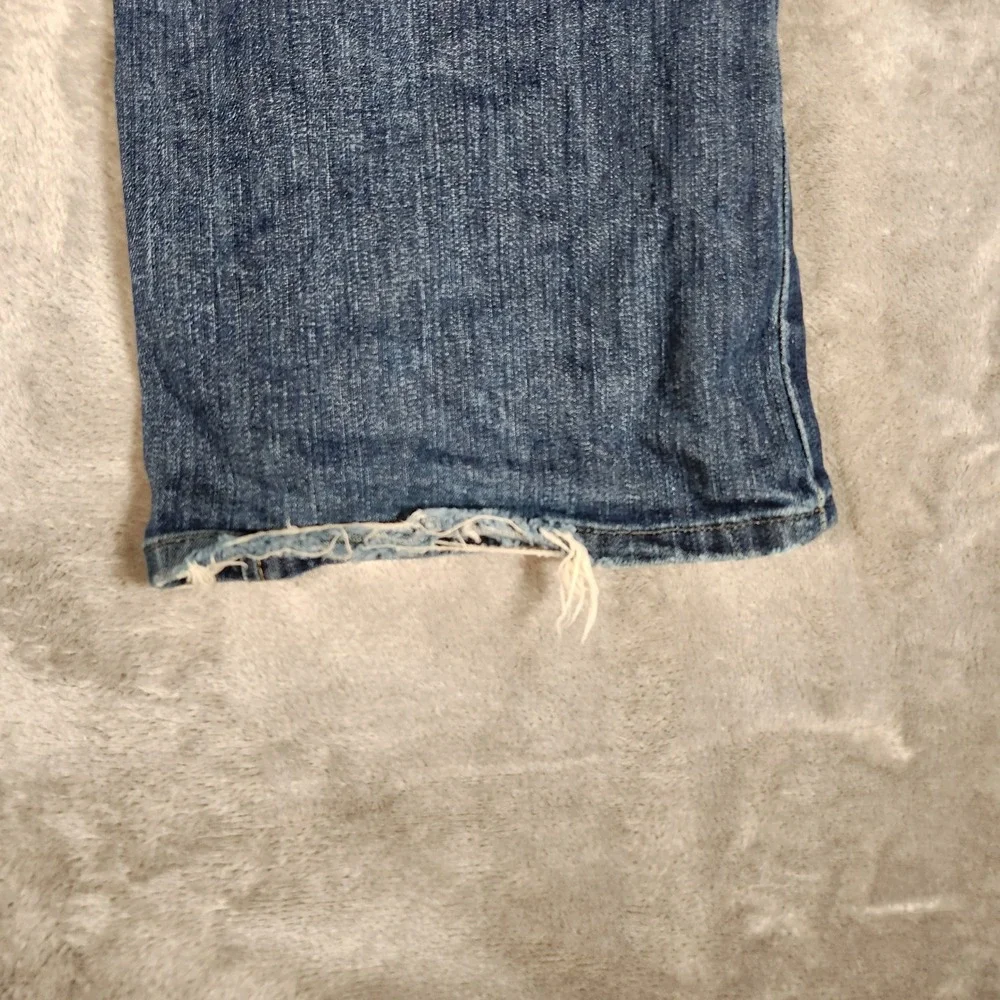 Banana Republic Bootcut Jeans‎ Men 10R Good Frayed Hem Stretch Denim FRAYED HEEL
